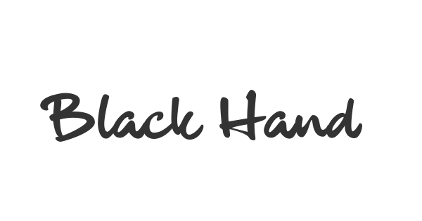 Black Hand font thumbnail